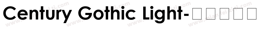 Century Gothic Light字体转换